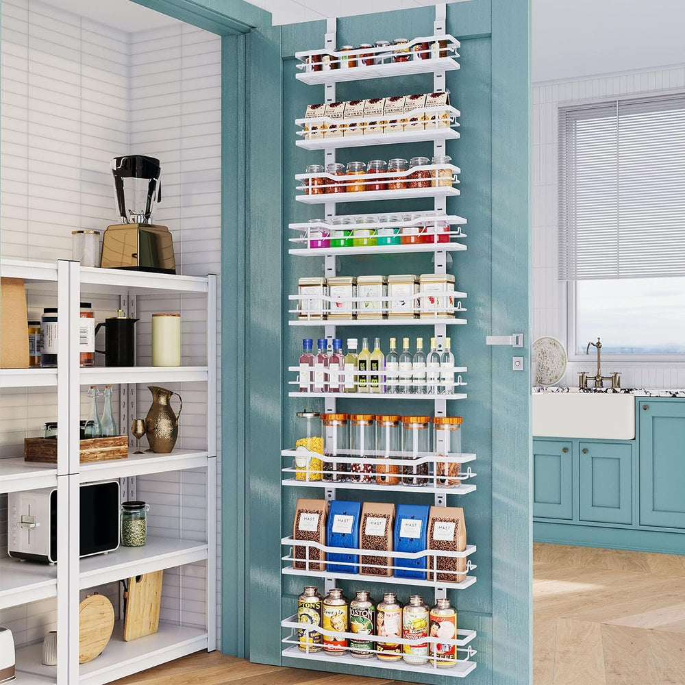 Eastherry Over The Door Pantry Organizer，9-Tier Over The Door Organizer with ...