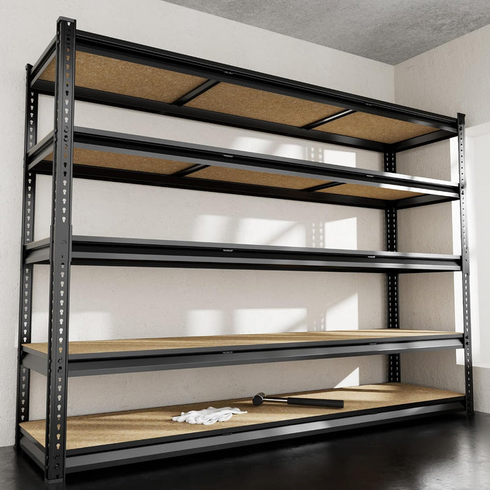 5-Tier Heavy Duty Metal Storage Rack, 48" W x 24" D x 72" H