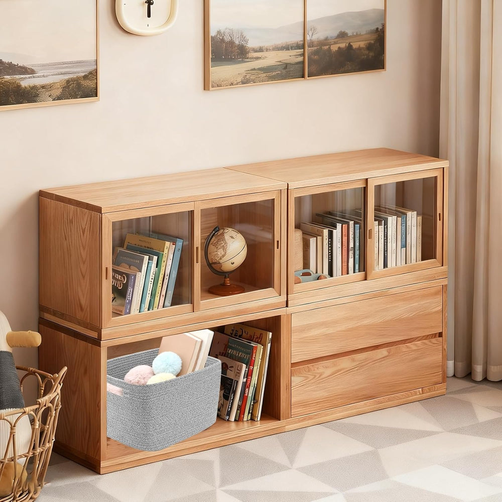 3 Pack Woven Baskets,Storage Baskets for Shelves with Handles