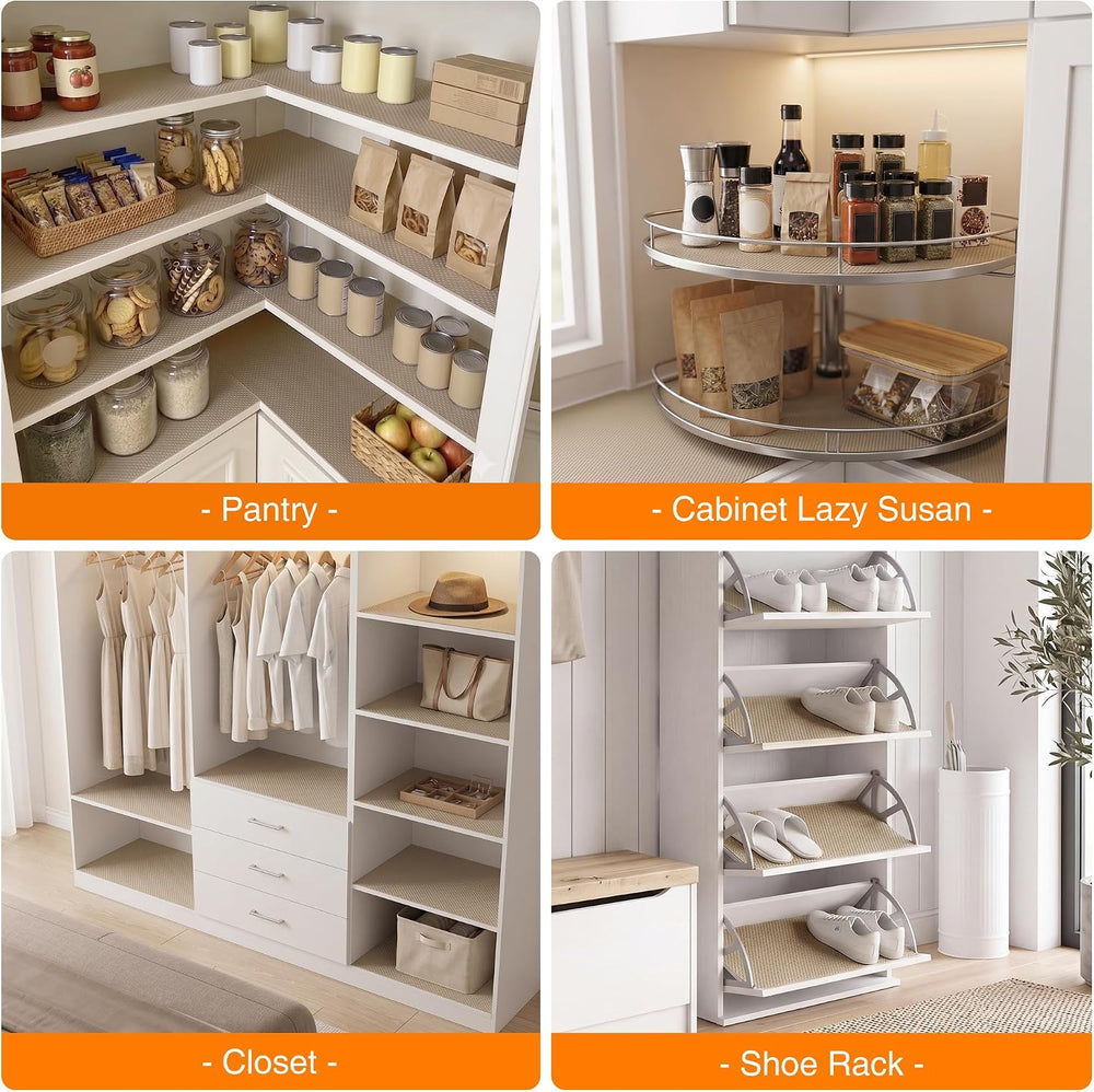 24-inch Large Shelf Liner for Cabinet: Waterproof Kitchen Cabinets Liners