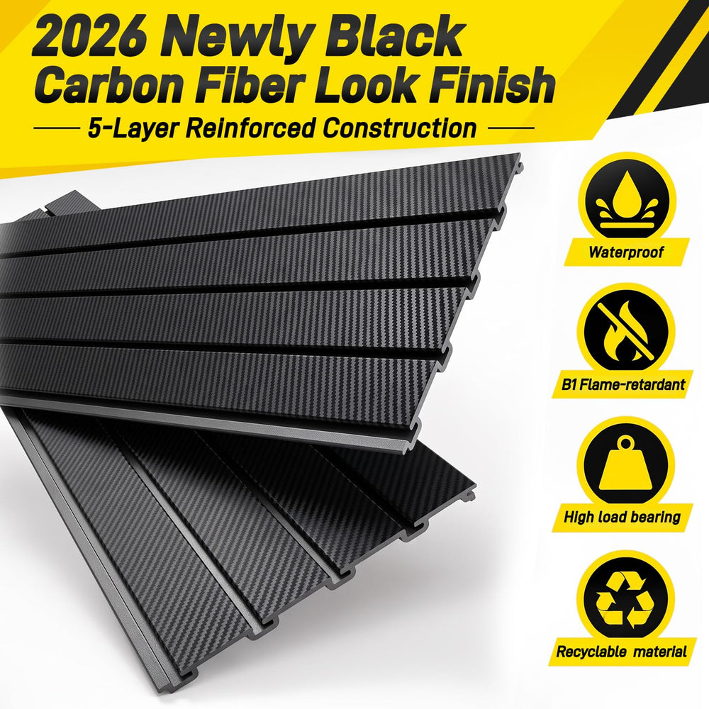 Avalution Slat Wall Paneling, PVC Slatwall 4 x 8 ft for Garage Storage