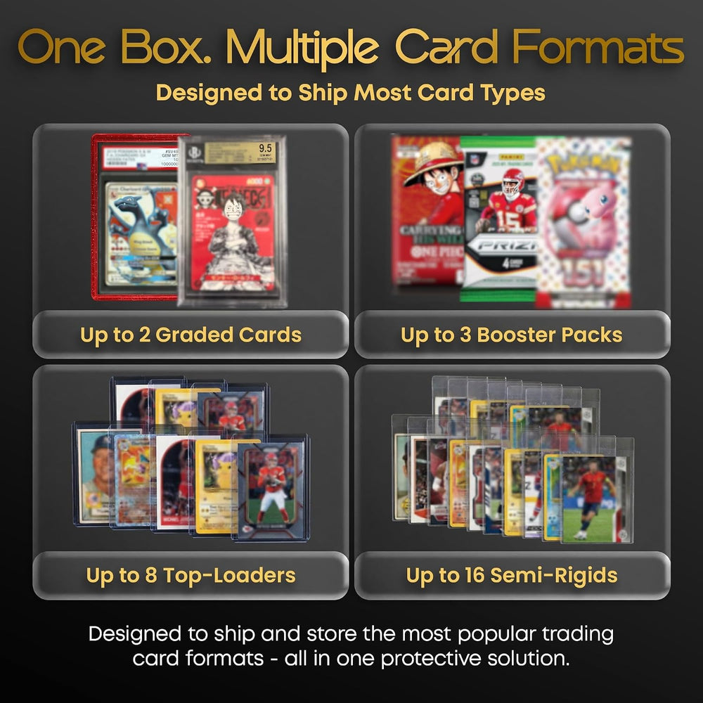 20 Pack Graded Card Shipping Box for PSA Slabs w/ 360° Foam