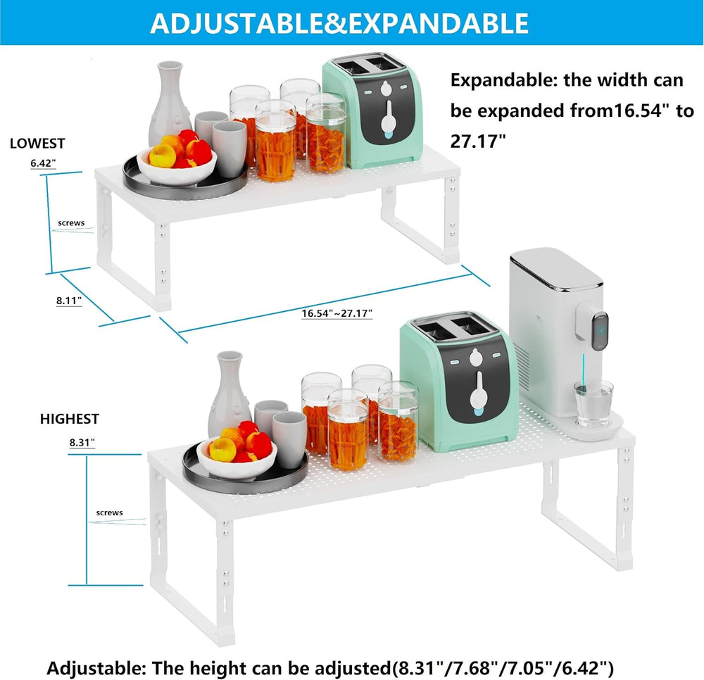 Expandable Spice Rack,Stackable Storage for Cabinet, Multi-Functional Kitchen...