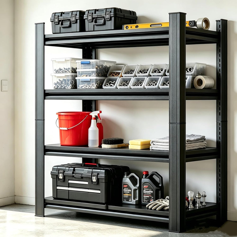20" D Shelves for Garage Storage, 45" W Metal Garage Shelving Heavy...