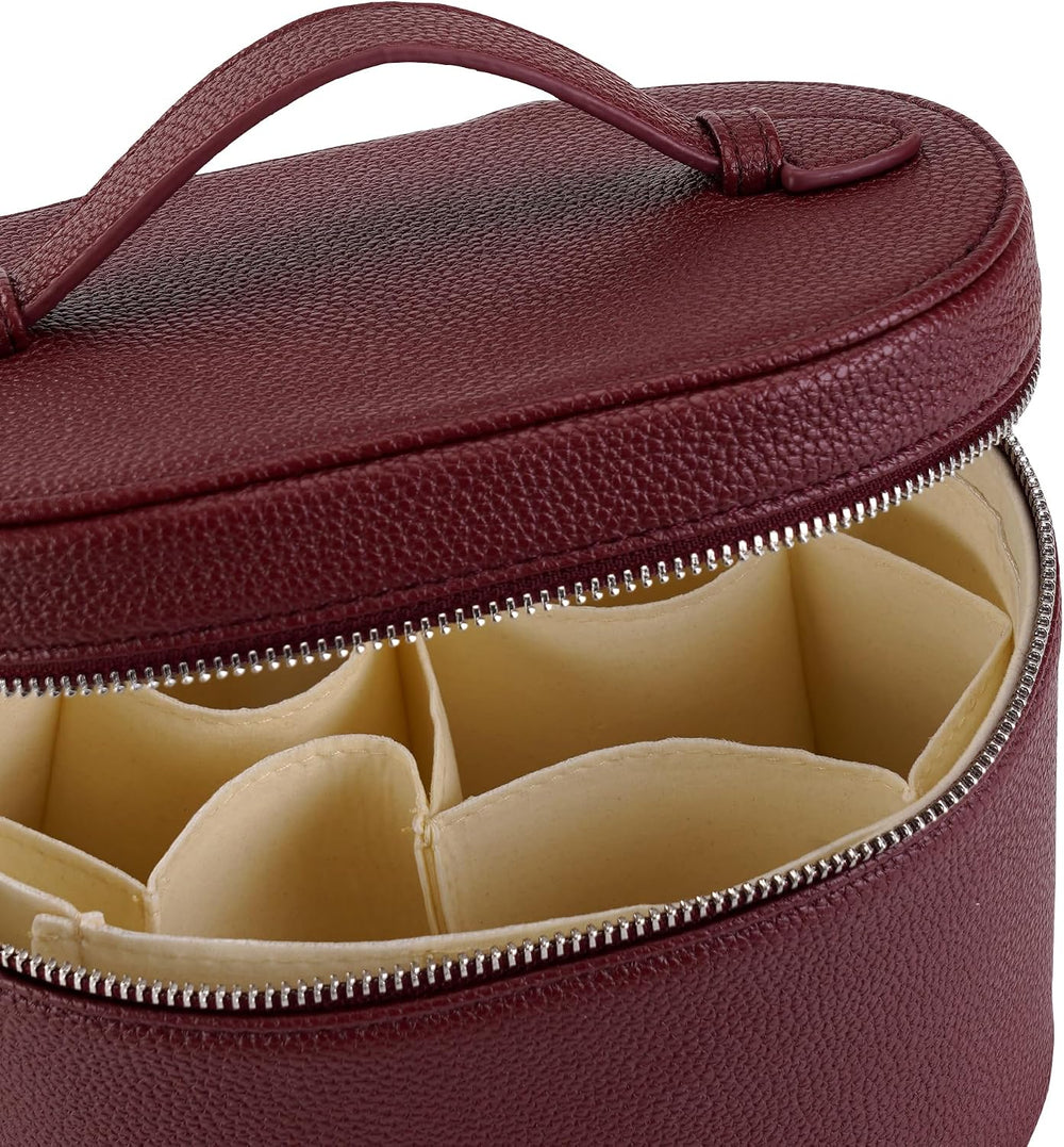 Makeup Bag Vanity Case Cosmetic Bag with Removable Divider Travel Toiletry Ba...