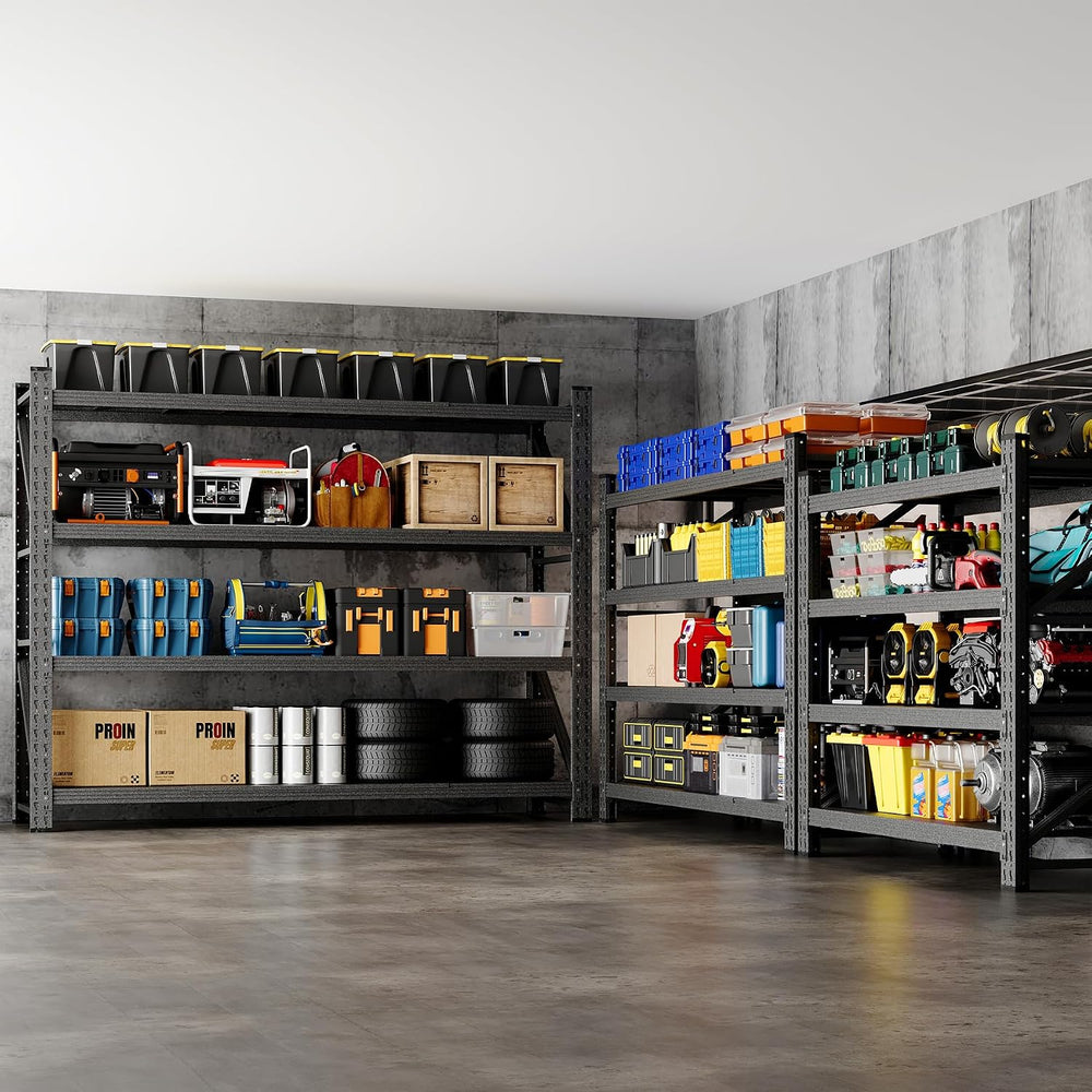 BYNSOE 78.8" W Heavy Duty Garage Shelves 7000lbs Garage Metal Shelving A...