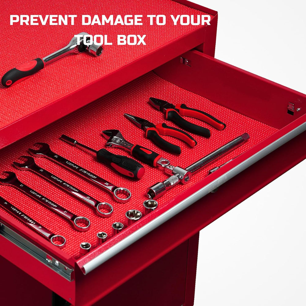 ONREVA Tool Box Liner 18 inch wide x 24 ft Large, Thick Heavy Duty Toolbox Dr...