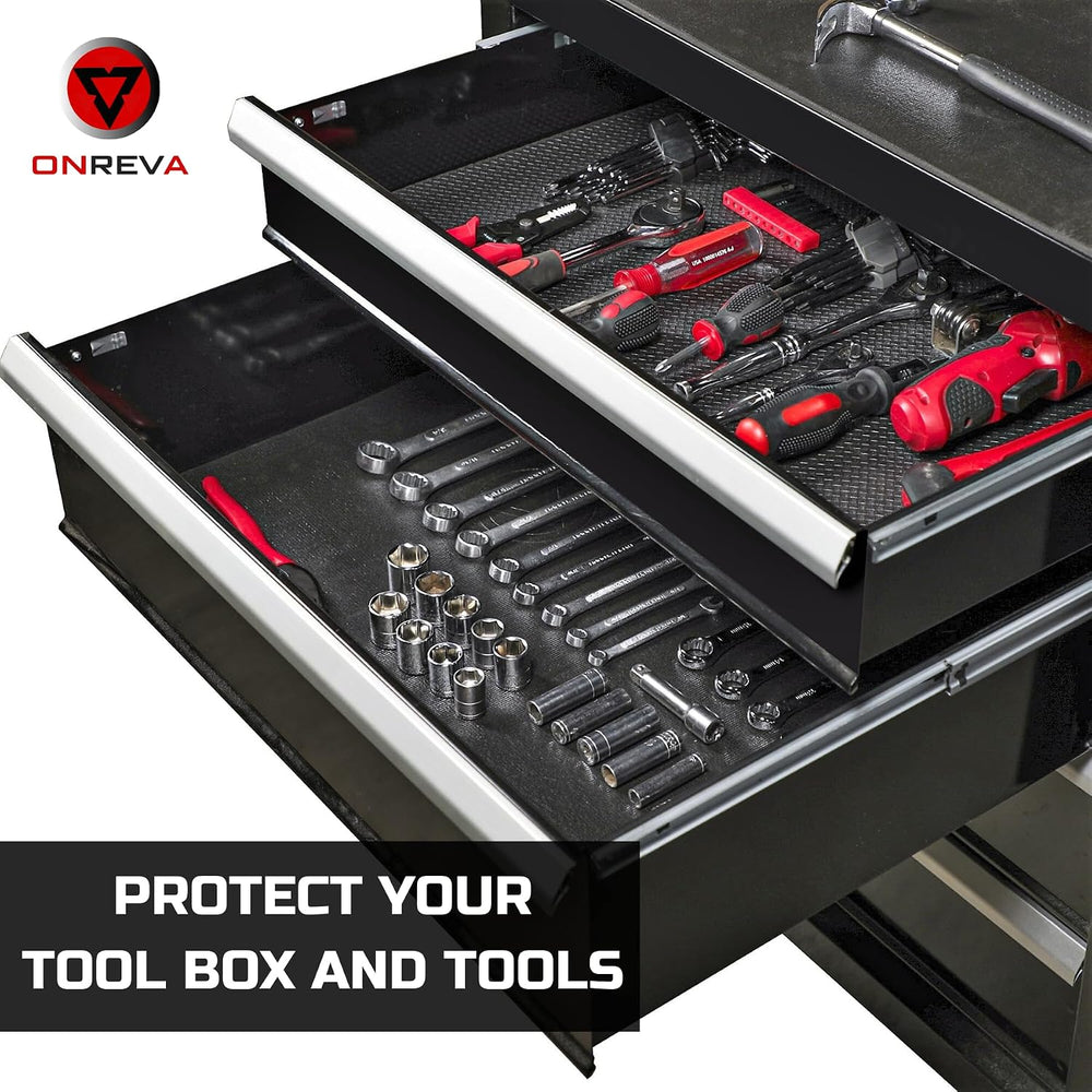 ONREVA Tool Box Liner 24 inch Wide x 24 Ft Large, Toolbox Drawer Liners, Heav...