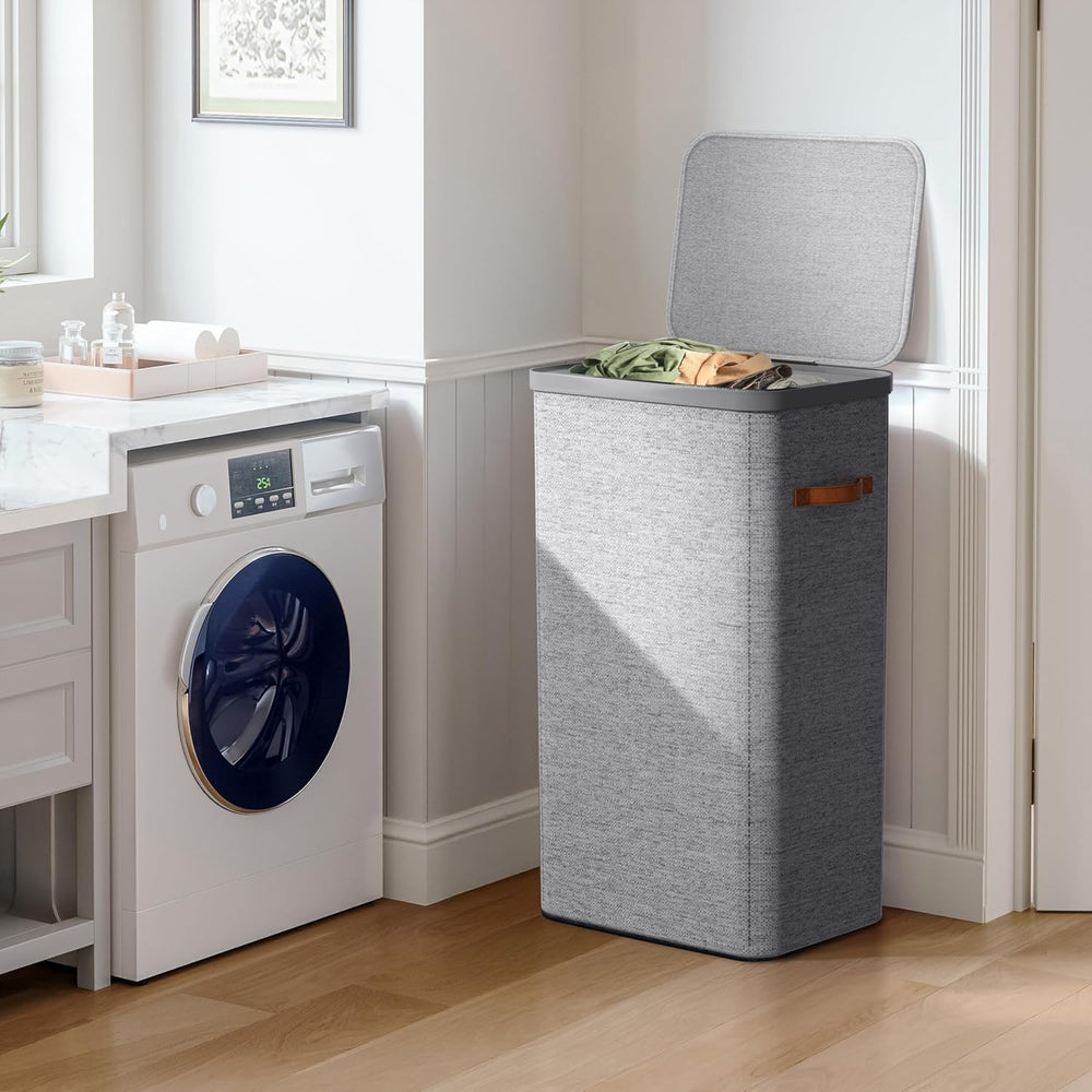 Sorbus Laundry Hamper with Lid - Collapsible Fabric Laundry Basket with Handl...