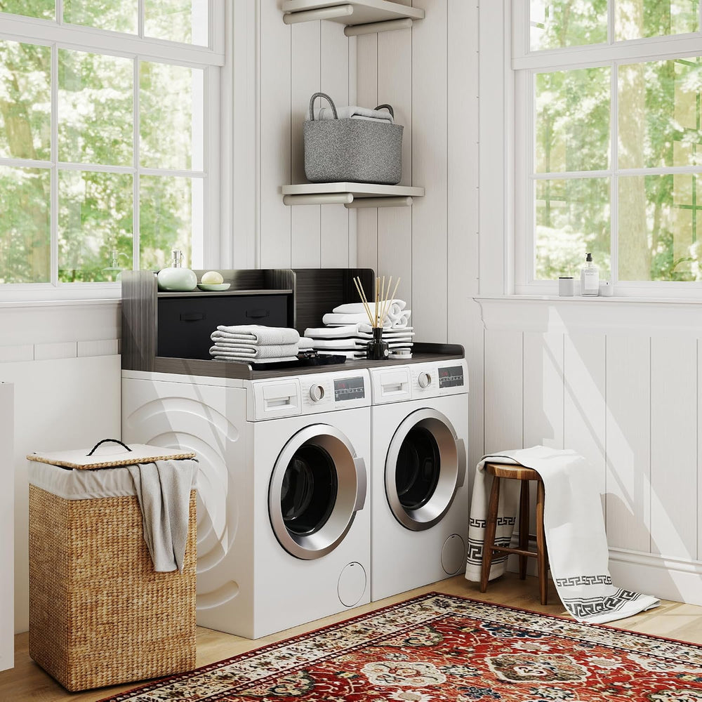 TaoHFE Washer Dryer Countertop,Washer and Dryer Topper for Laundry,Black