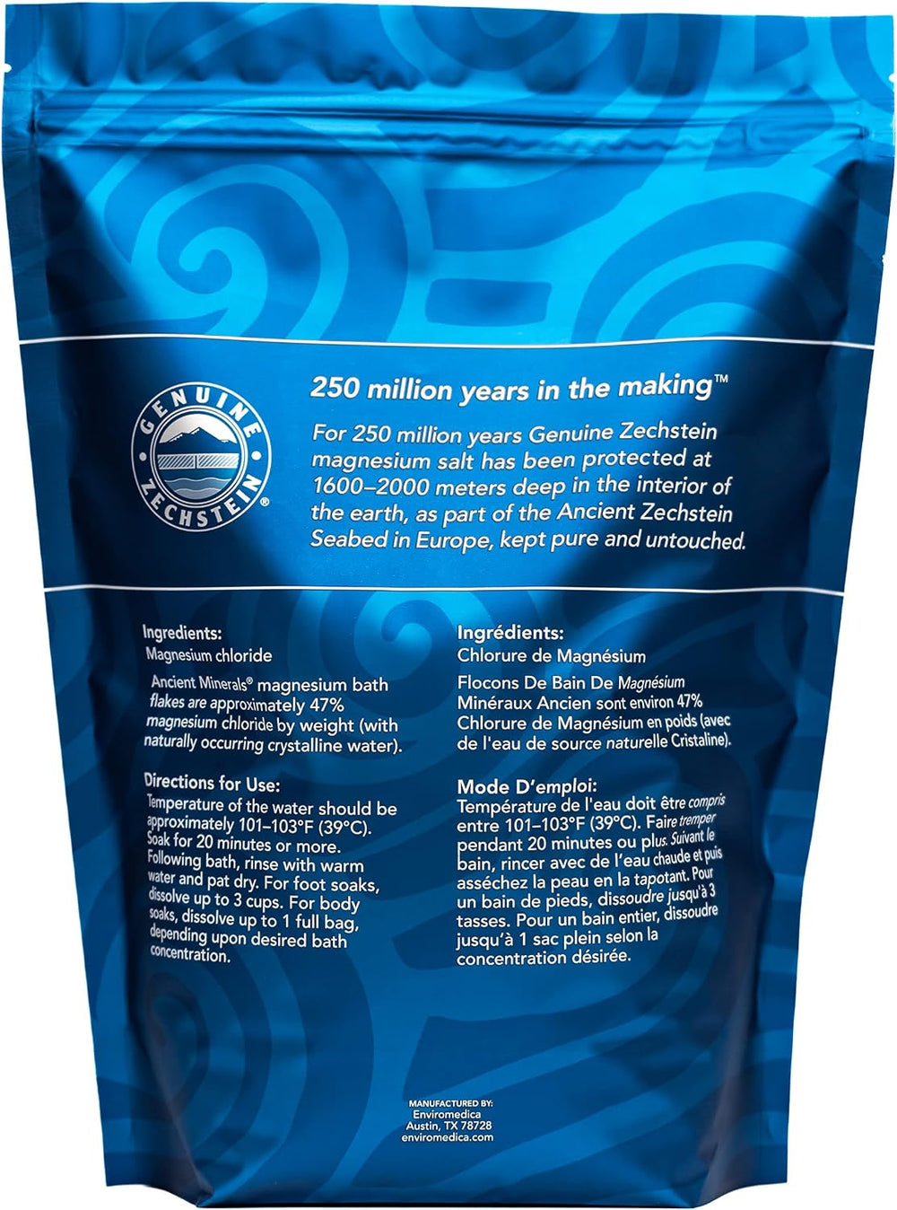 Ancient Minerals Magnesium Bath Flakes, Epsom Salt Alternative, 8lb