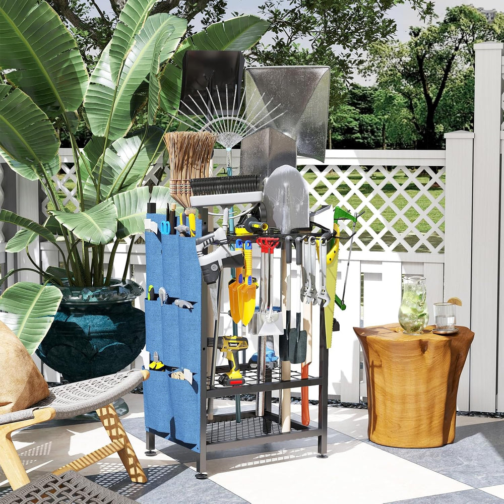 Garden Tool Organizer, Garden Yard Tool Rack for Garage, Garage Organization ...