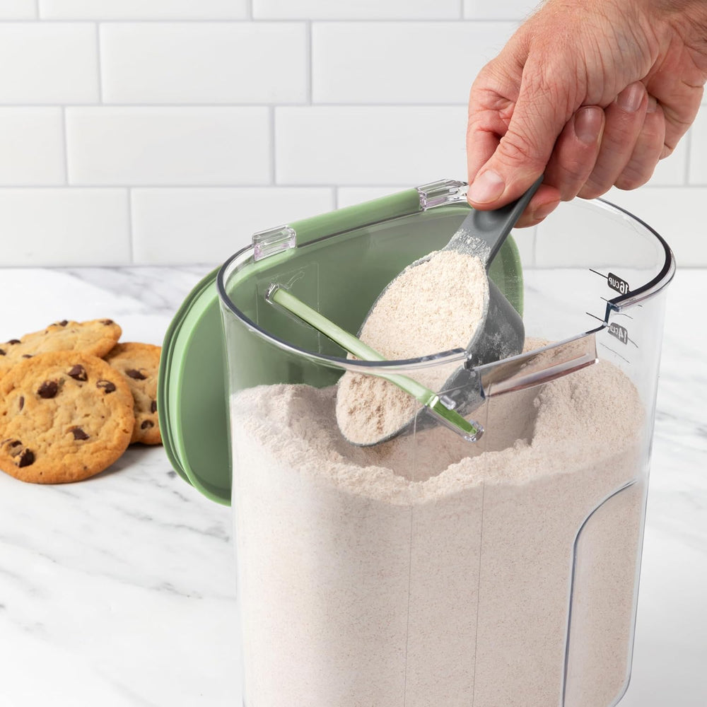ProKeeper+ Airtight Food Storage Container Set – Clear Plastic Flour and Suga...