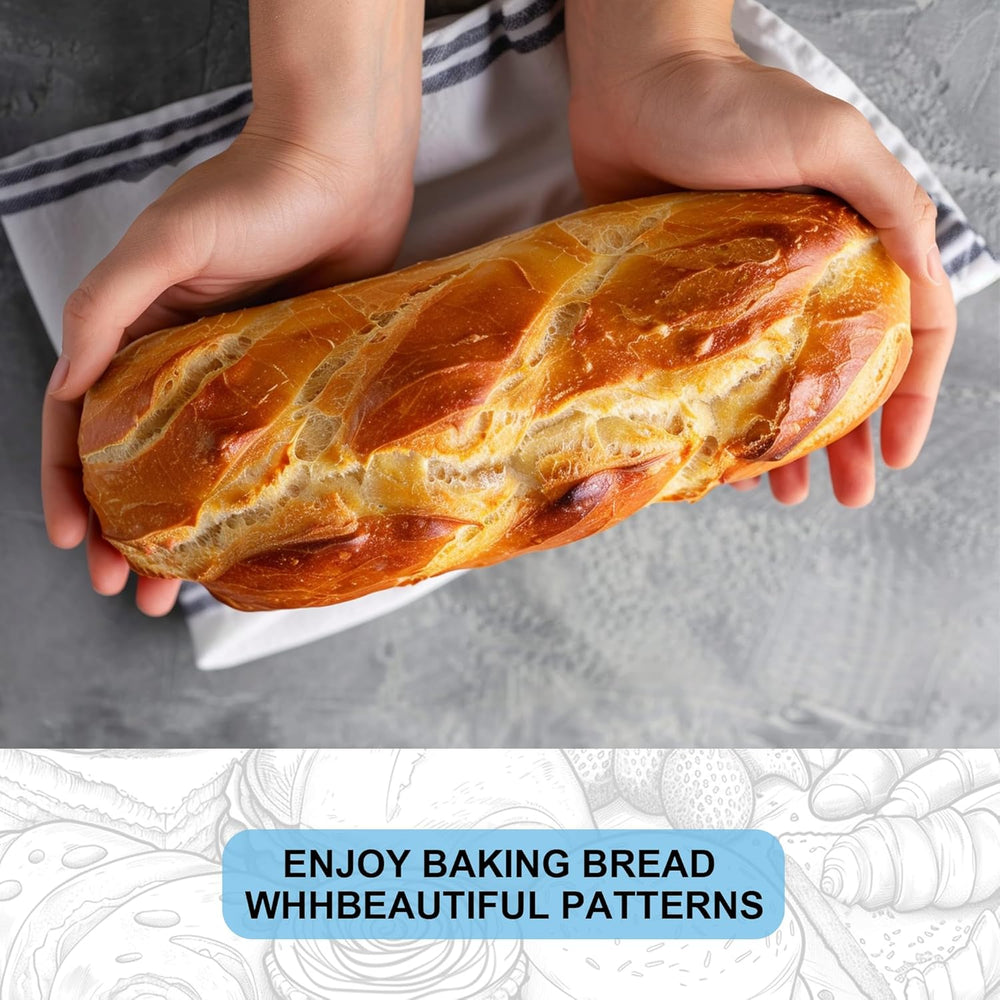 10 Inch banneton bread proofing basket, Set of 6 Natural Rattan Bread Proofin...