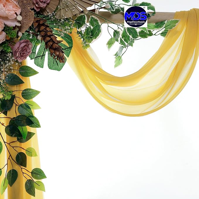 MDS Halloween Chiffon Draping Fabric - 2 Panel, 30" Wide x 40ft Long - S...