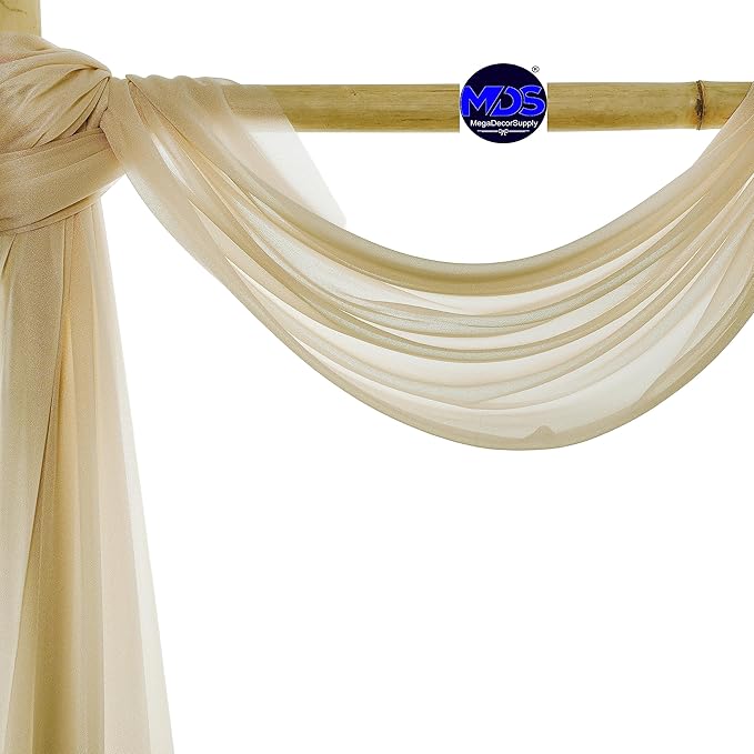 MDS Halloween Chiffon Draping Fabric - 2 Panel, 30" Wide x 40ft Long - S...