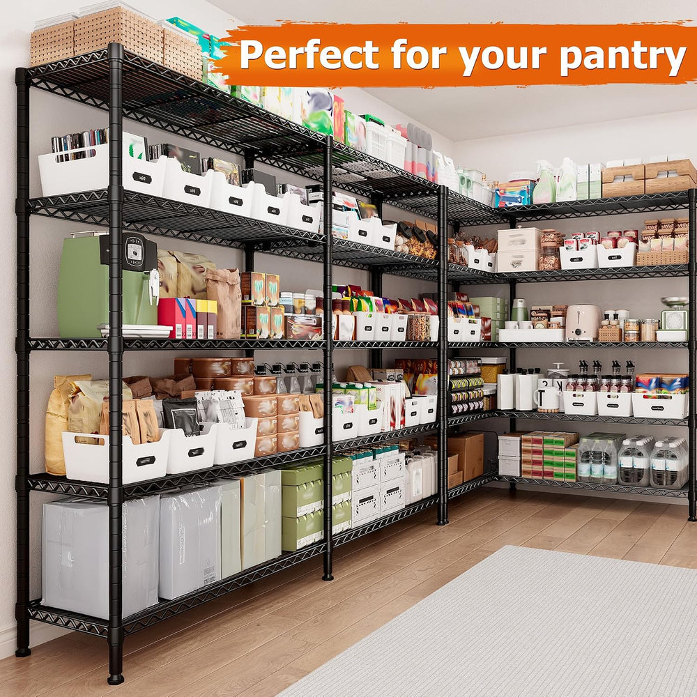 REIBII 5-Tier Heavy Duty Storage Shelving Unit, 1600LBS Wire Rack