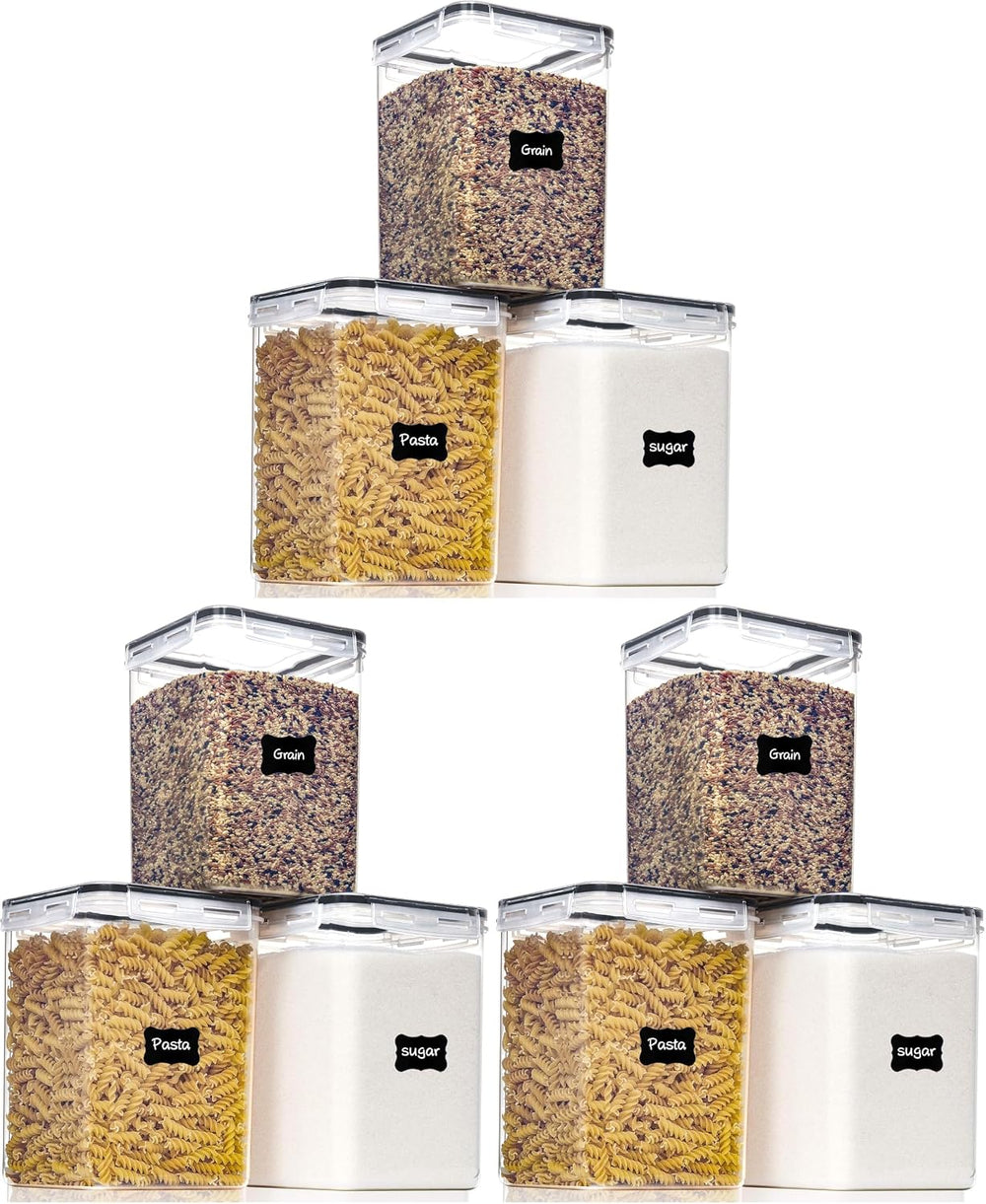 PANTRYSTAR Large Food Storage Containers with Lids Airtight 5.2L /176Oz, for ...