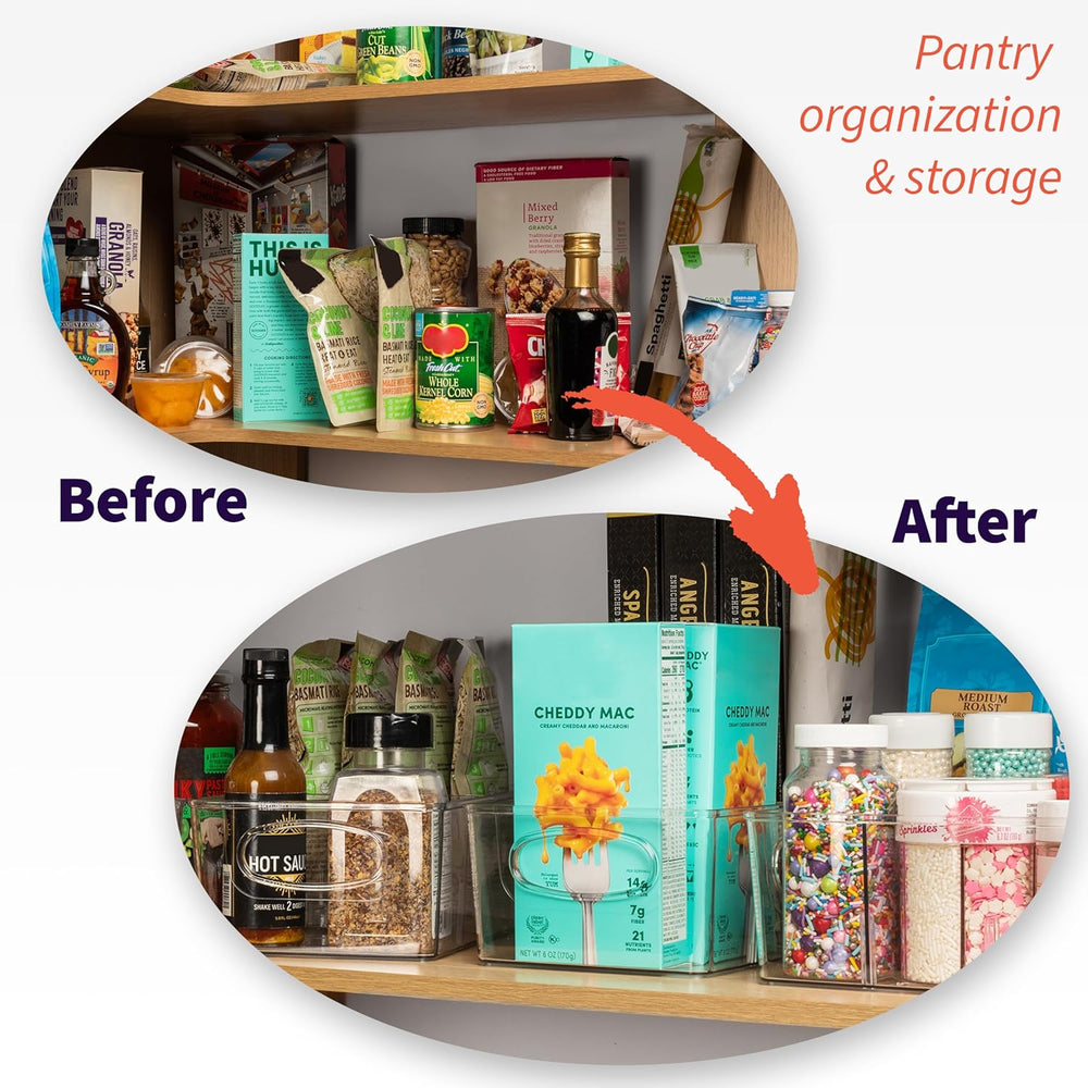 ClearSpace Pantry Organizers and Storage and Cabinet Organizer, 6 Pack