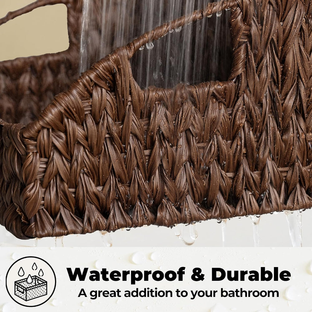 GRANNY SAYS Wicker Baskets for Organizing, Waterproof Basket for Shelves