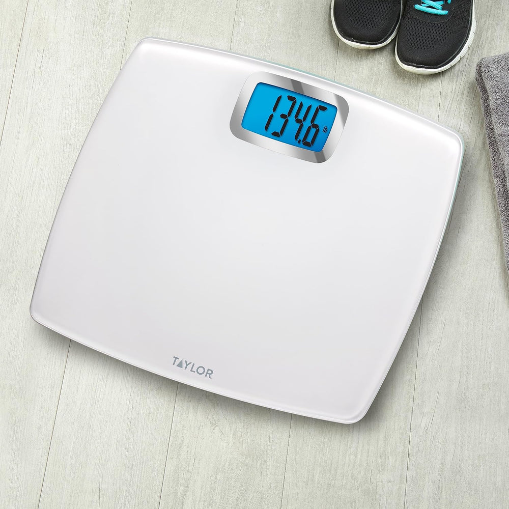 Taylor Digital Scales for Body Weight, Extra high 440 LB Capacity, Unique Blu...