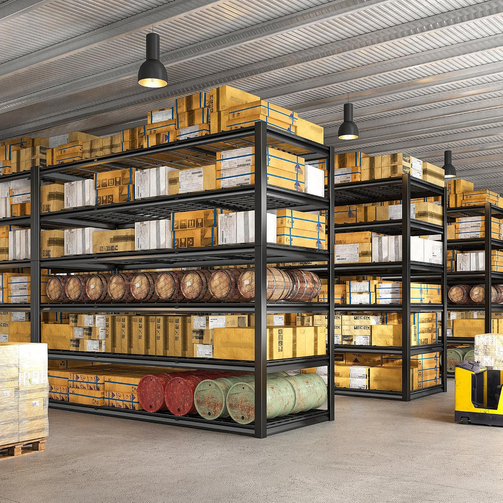 REIBII 60" W Garage Shelving, 3000LBS Storage Shelves, 6 Tier Heavy Duty...