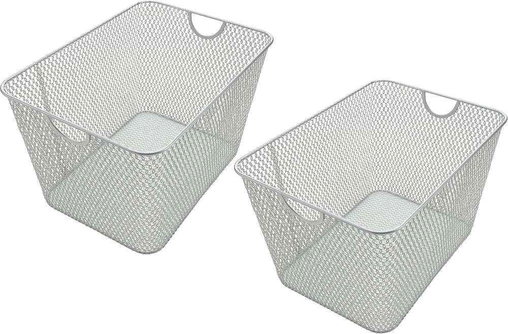 YBM HOME Wire Storage Baskets for Shelves, Cabinets, Pantry, Countertop, Open...