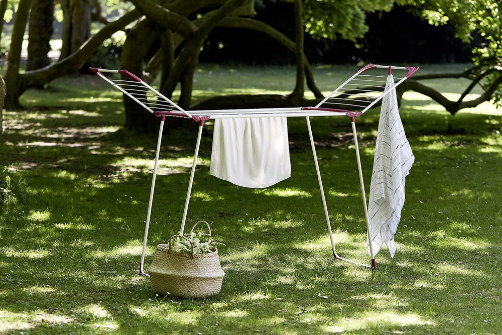 Wenko Laundry Dryer 13 m Summer Dry-13 m Drying Length, Metal, White, 46 x 15...
