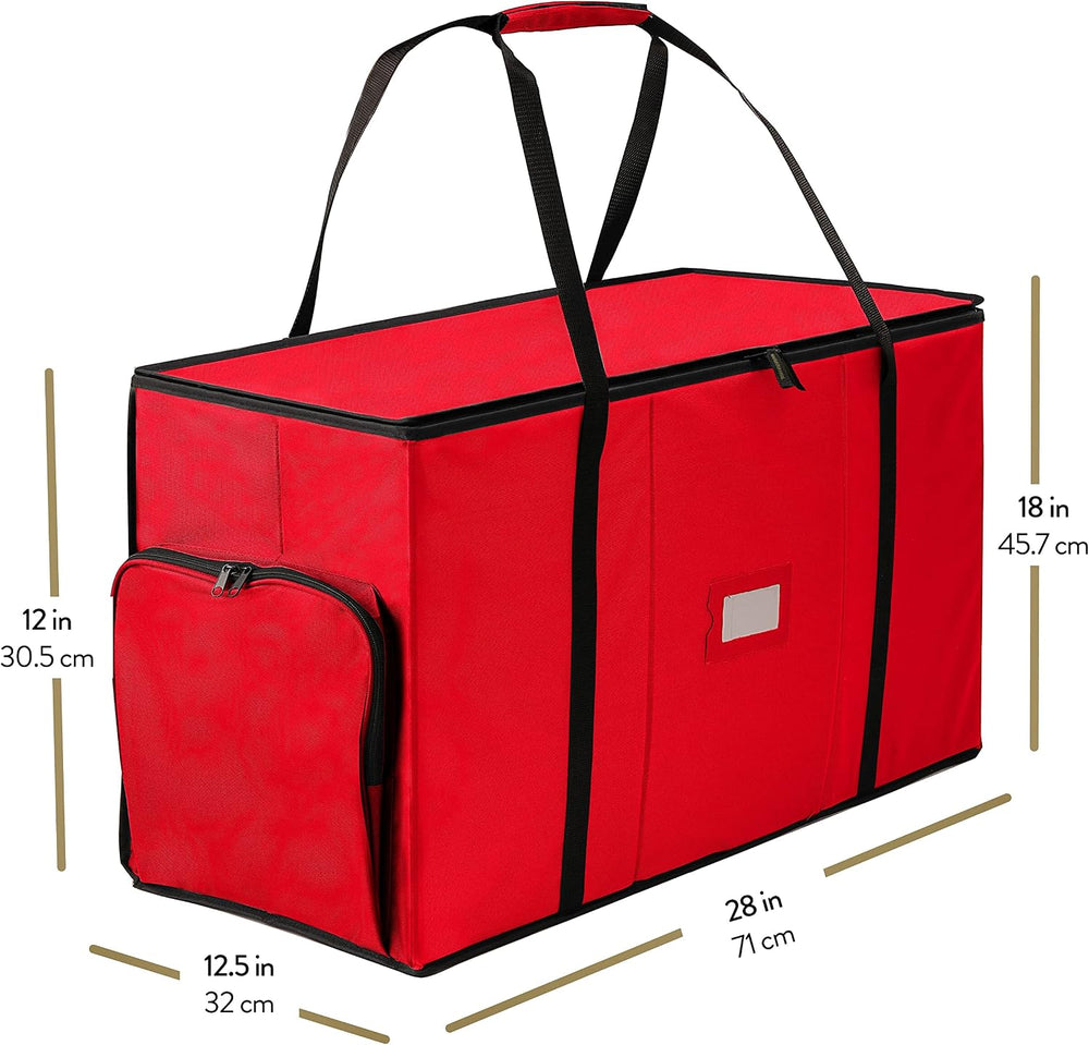 ZOBER All in One Christmas Ornament Storage Box & Decoration Container - ...