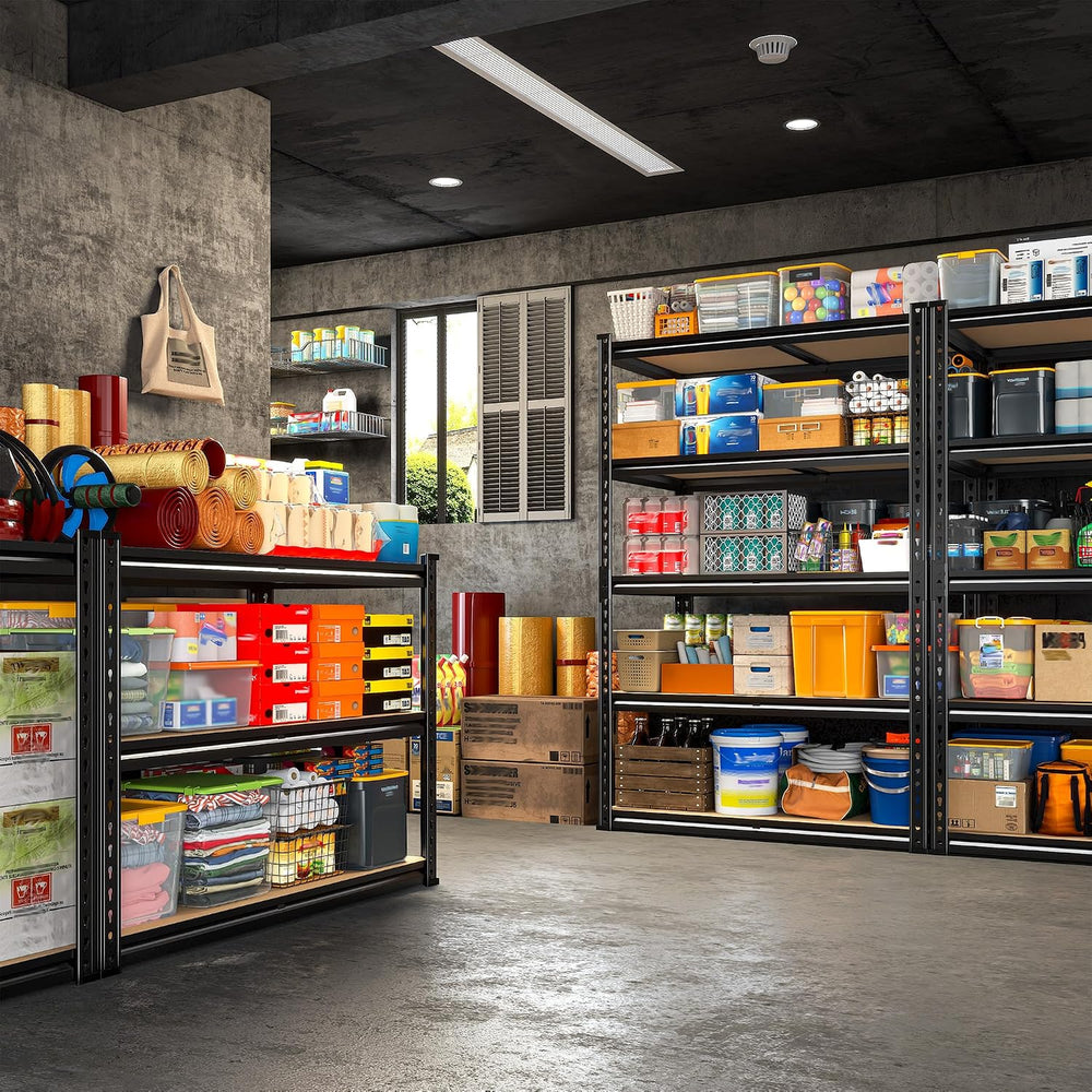 2000LBS Storage Shelves Heavy Duty,5-Tier Metal Shelving Unit for Pantry Gara...