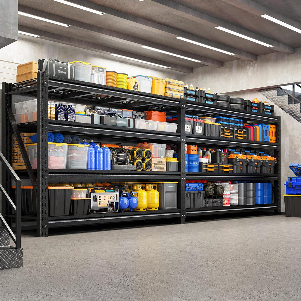 Romorgniz Garage Shelving Heavy Duty, 5020LBS Steel Rack for Garage, Shop