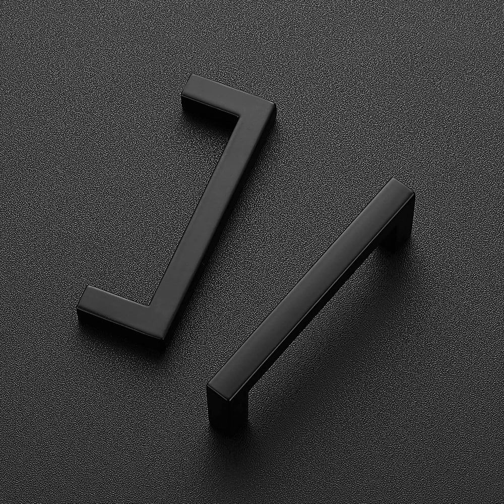 Ravinte Matte Black Cabinet Handles Solid Cabinet Pulls, 3 Inch CC, 50 Pack