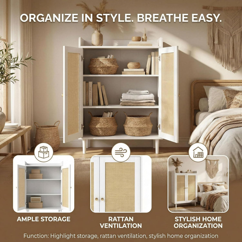 Shoe Rack,Shoe Storage,Rattan Shoe Cabinet for Entryway,Shoe Storage Cabinet ...