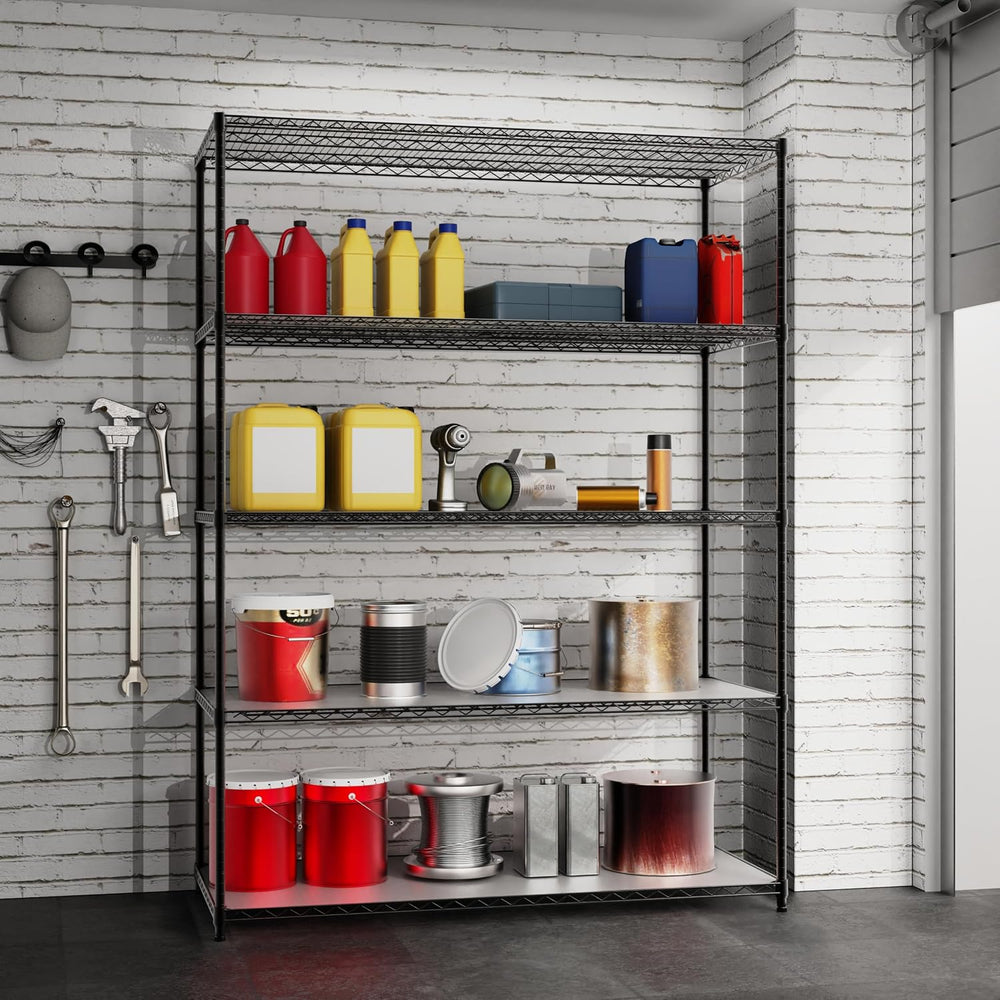 Dolonm 5 Tier Wire Shelving Unit, 7500 LBS NSF Storage Shelf, 24"D x 60&...