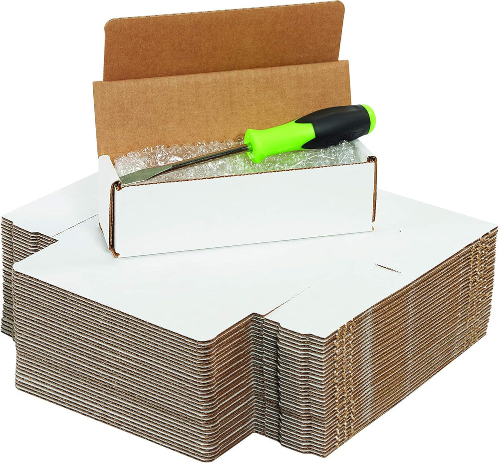 Partners Brand PM844 8"L x 4"W x 4"H, White (Pack of 50)