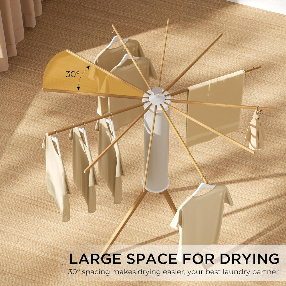 SUNOUTLY Tripod Clothes Drying Rack, Garment Rack Portable and Foldable Space...