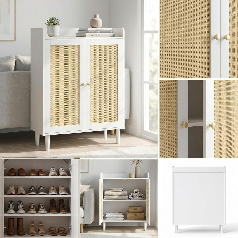 Shoe Rack,Shoe Storage,Rattan Shoe Cabinet for Entryway,Shoe Storage Cabinet ...