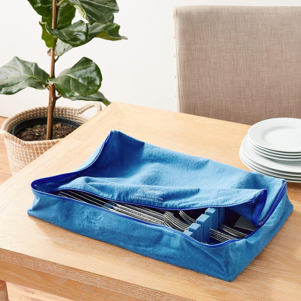 Hagerty Zippered Flatware Storage Drawer Liner –Tarnish Preventative Silverwa...