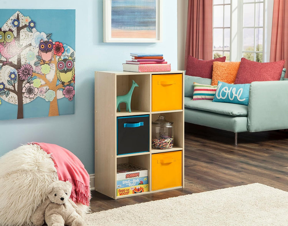 ClosetMaid Cubeicals 6 Cube Storage Shelf Organizer Bookshelf, Stackable, Ver...