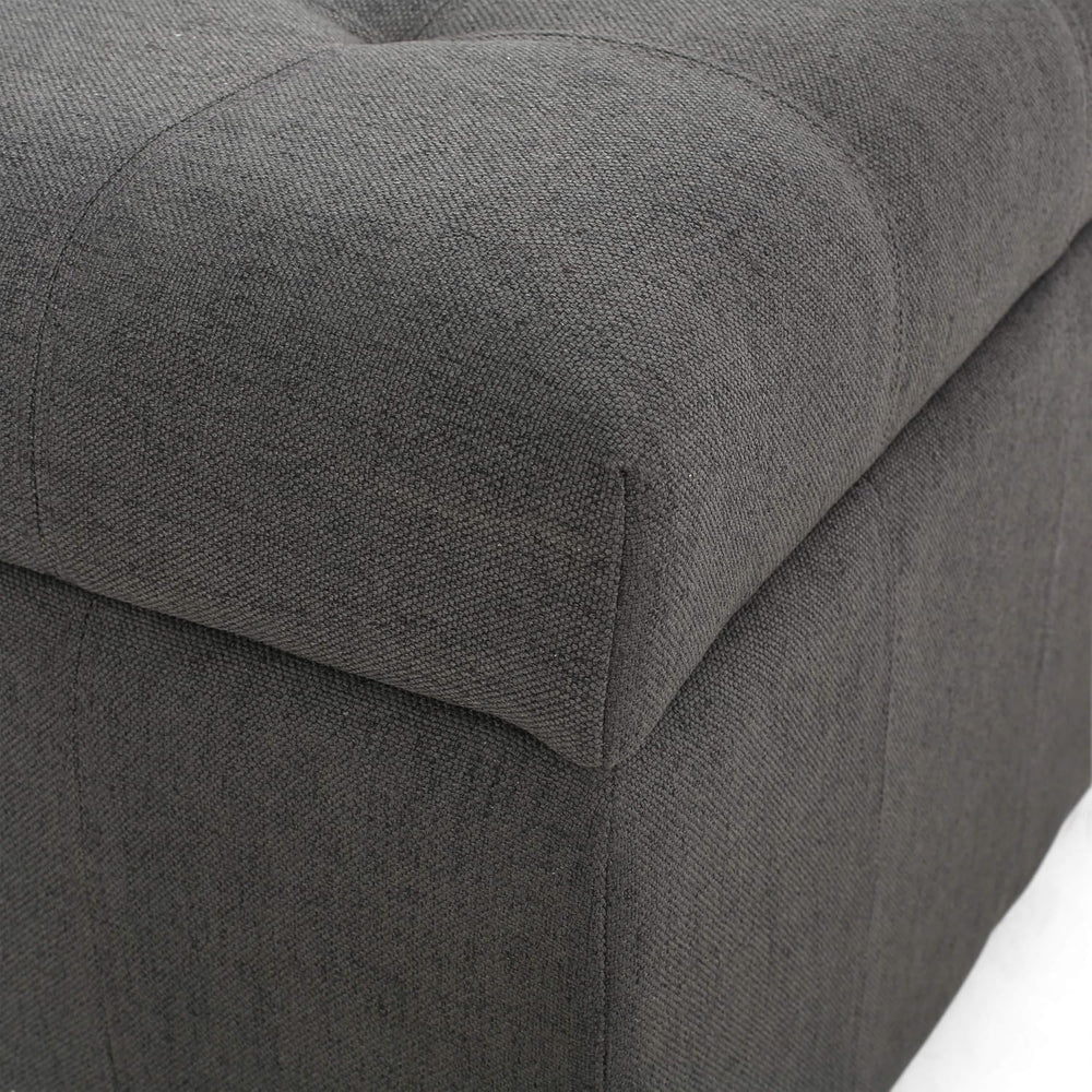 Christopher Knight Home Hedda Tufted Fabric Storage Ottoman