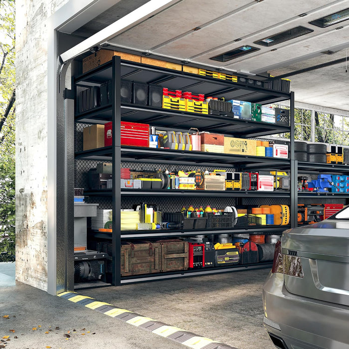 REIBII Heavy Duty Storage Shelves 3500LBS for Garage Workshop Warehouse
