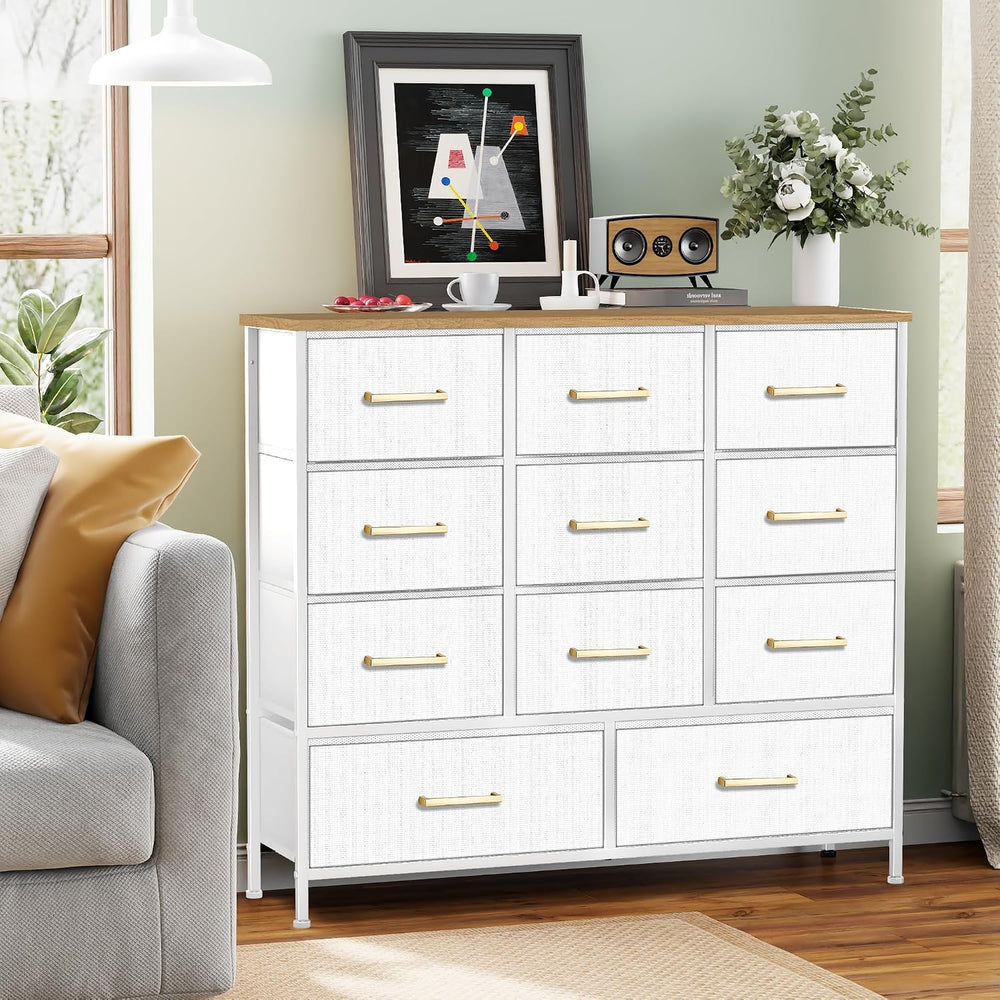 VASICAR Dresser for Bedroom with 11 Storage Drawers, Tall Chests of Drawers