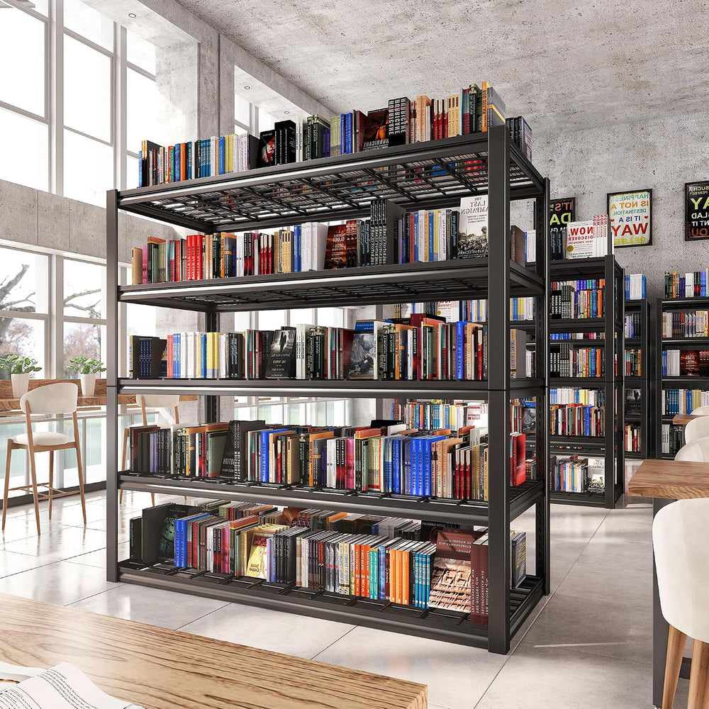 REIBII 48.2''W Garage Shelving Heavy Duty Metal Shelving 3000LBS Stor...