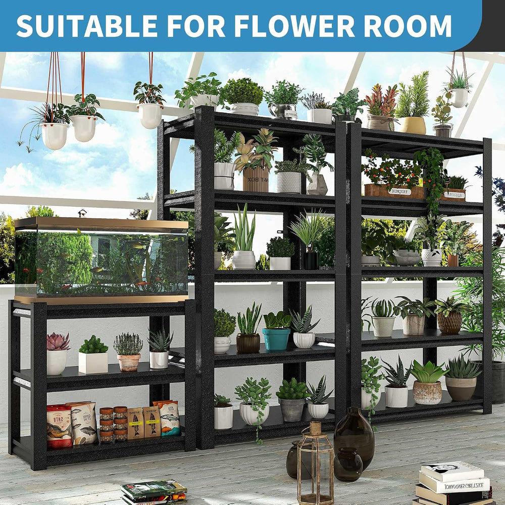 Metal Storage Shelving, Heavy Duty Shelves Unit, Adjustable Storage Rack, Ind...