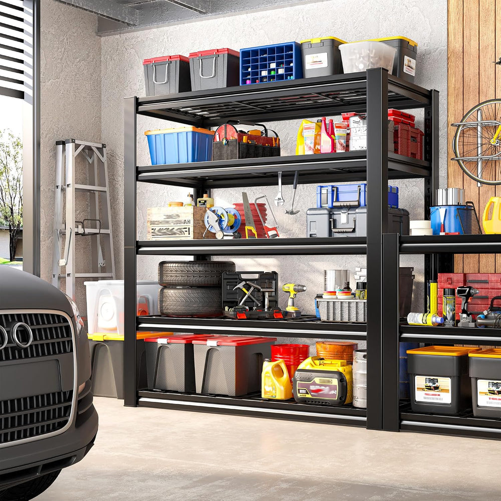 REIBII 72" H Garage Shelving 3200 LBS Heavy Duty Adjustable Storage Shelves