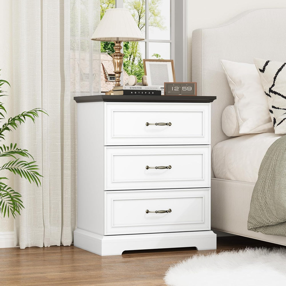 Thacuok 3 Drawer Dresser for Bedroom, 24" Wide Wooden Chest of Drawers, ...