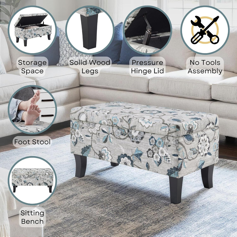 Convenience Concepts Designs4Comfort Winslow Storage Ottoman Bench 32" -...