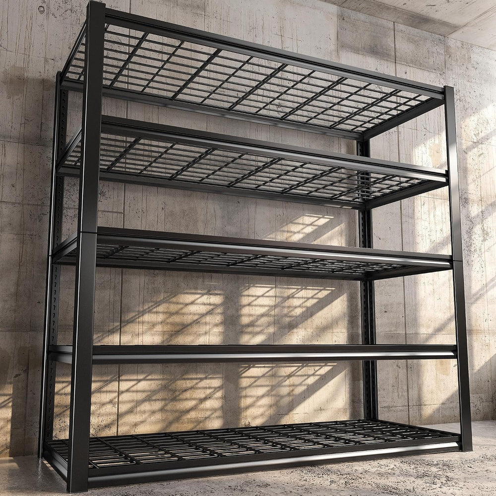 REIBII 48.2''W Garage Shelving Heavy Duty, Adjustable Shelves for Bas...