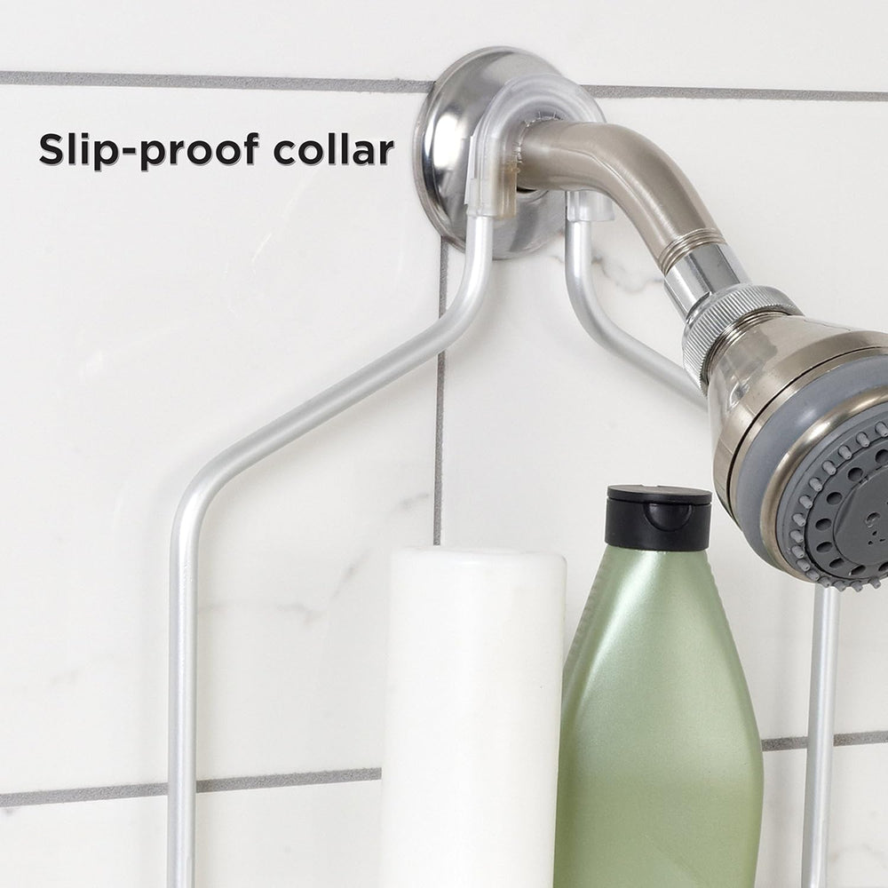 Zenna Home 7403ALK, NeverRust Aluminum Shower Caddy, Satin Chrome