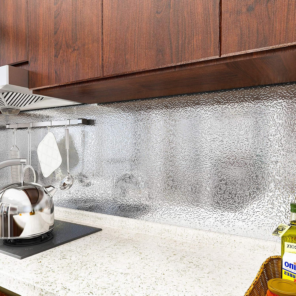 VEELIKE 15.7''x708'' Kitchen Oil-Proof Waterproof Backsplash ...